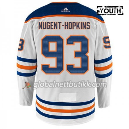Edmonton Oilers Hockeydrakt NUGENT-HOPKINS 93 Hvit Adidas Authentic - Barn